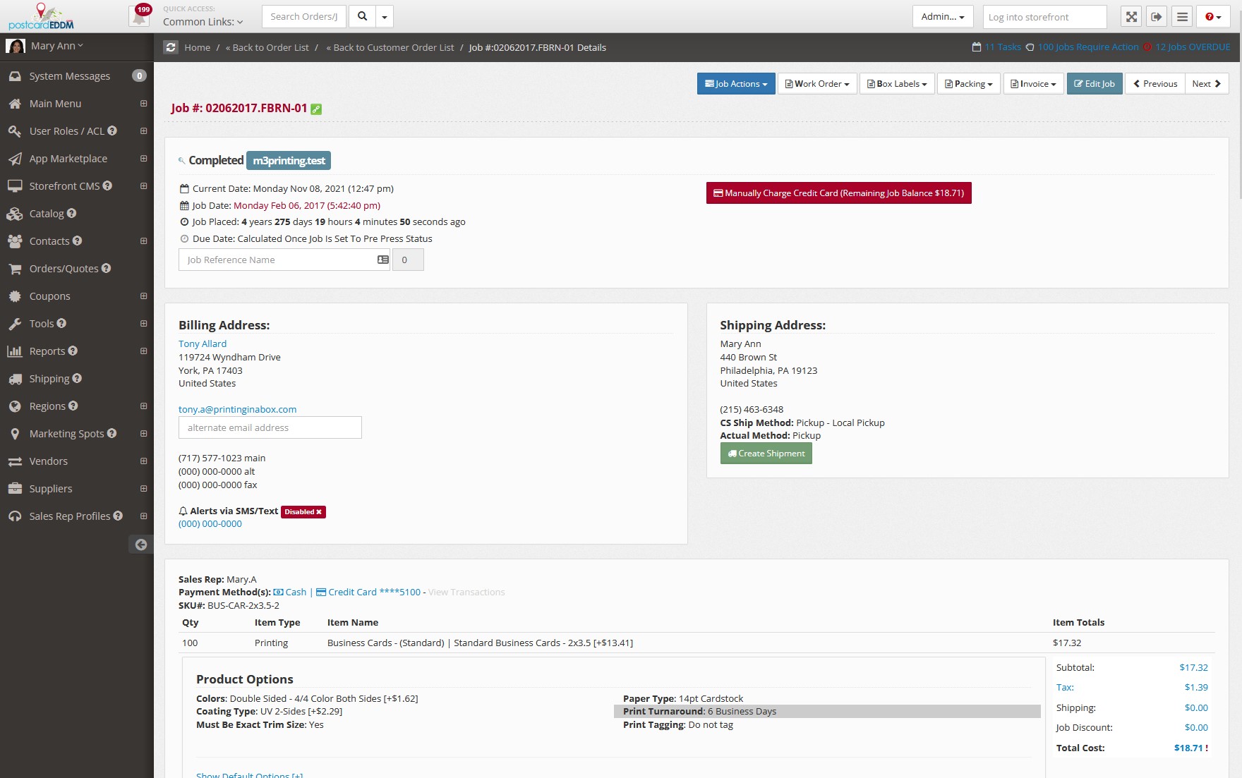 Order Flow Management